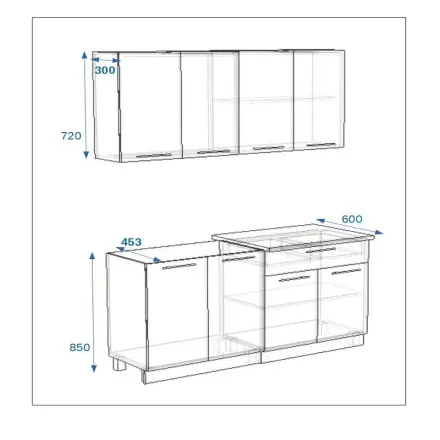 РоялВуд Голубой Прованс - 4 (1600 мм)