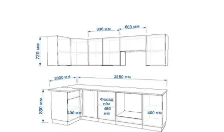 Белый глянец - 21 (1000х2450 мм)
